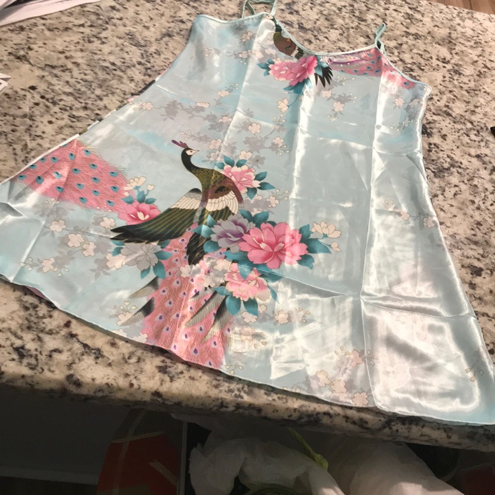 Silk night gown